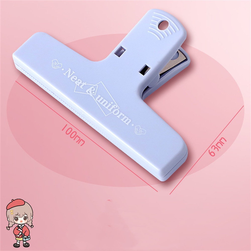 Kẹp Giấy Kiểm Tra Sổ Tay Bằng Nhựa Đuôi Dài Nhiều Màu Sắc Dành Cho Học Sinh