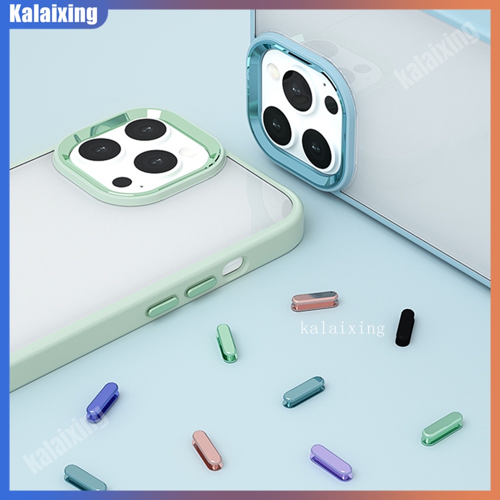 Ốp Điện Thoại Cứng Trong Suốt Viền Kim Loại Cho iPhone 14Pro Max13 Pro Max 12 13 Mini 12Pro Max