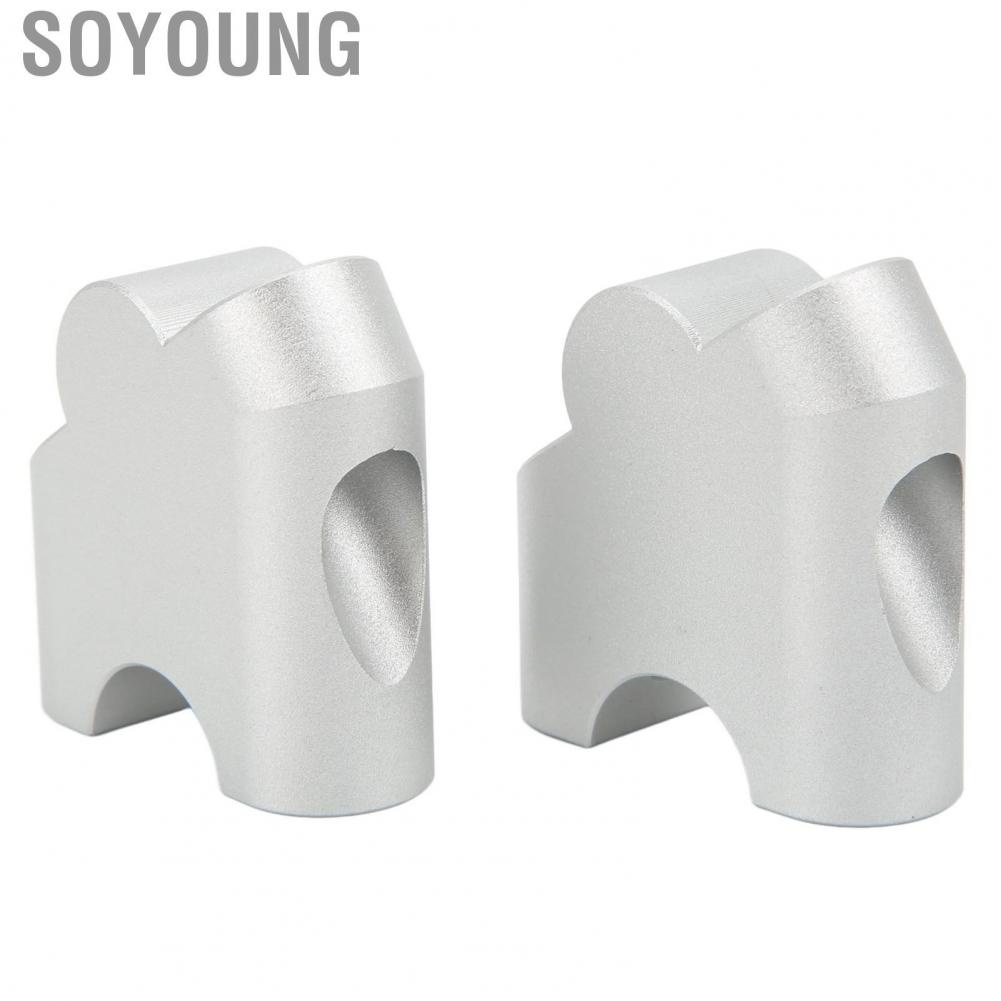Soyoung Motorcycle Handlebar Riser  Easy Installation Tough High Strength Aluminium Alloy Clamp for