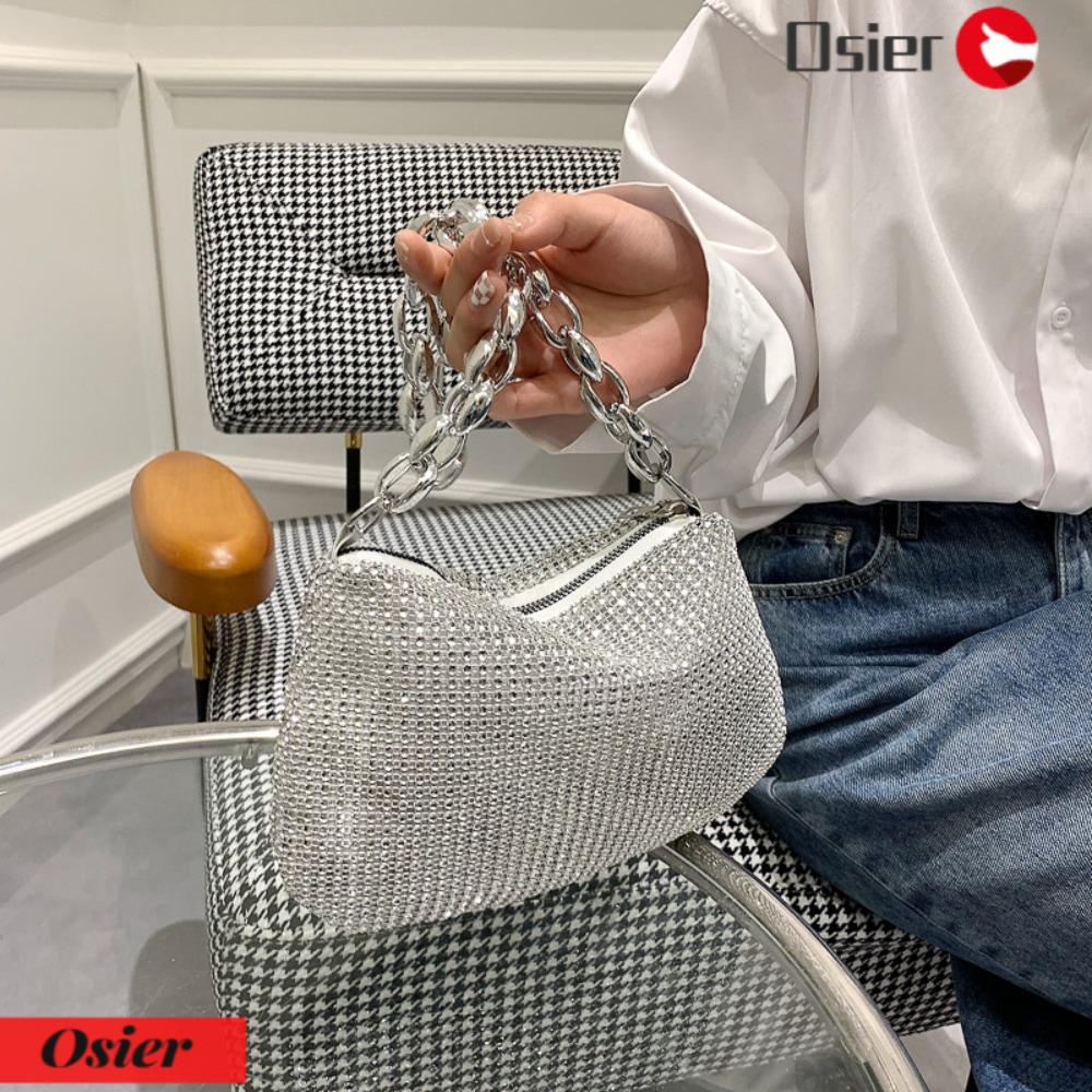 OSIER1 Ví Cầm Tay Đính Pha Lê Lấp Lánh Thời Trang Sang Trọng Cho Nữ