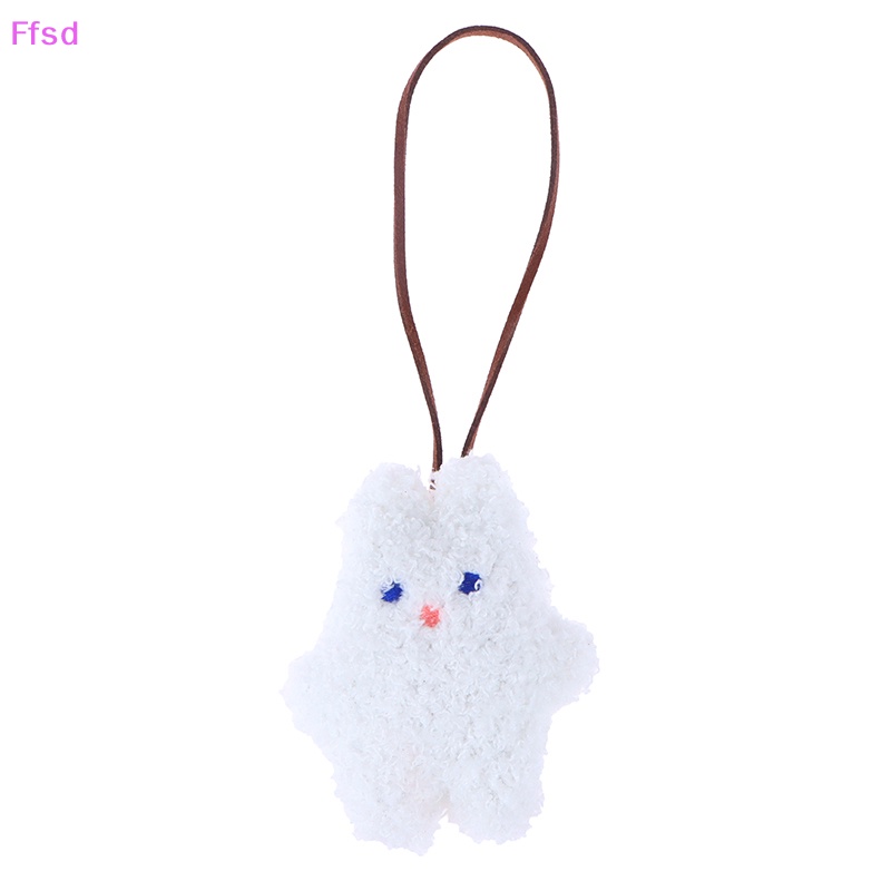 {Ffsd} Móc Khóa Búp Bê Gấu Thỏ Nhỏ Dễ Thương Thêu Tinh Tế Với Thẻ Tên Trẻ Em Trang Trí Túi Thời Trang * Bán Chạy