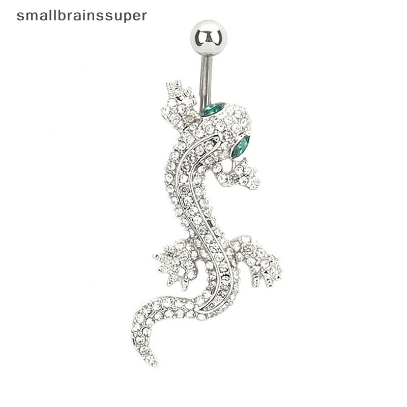 Khuyên Rốn Mặt Hình Tắc Kè Bằng Thép Không Gỉ Không Gây Dị Ứng Trang Sức Quyến Rũ Cho Nữ SBS