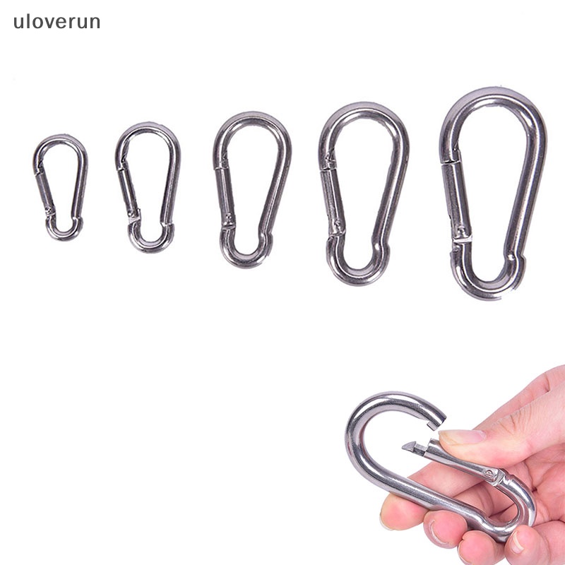 Móc Khóa Carabiner Bằng Thép Không Gỉ 304 Nhanh Chóng Tiện Lợi