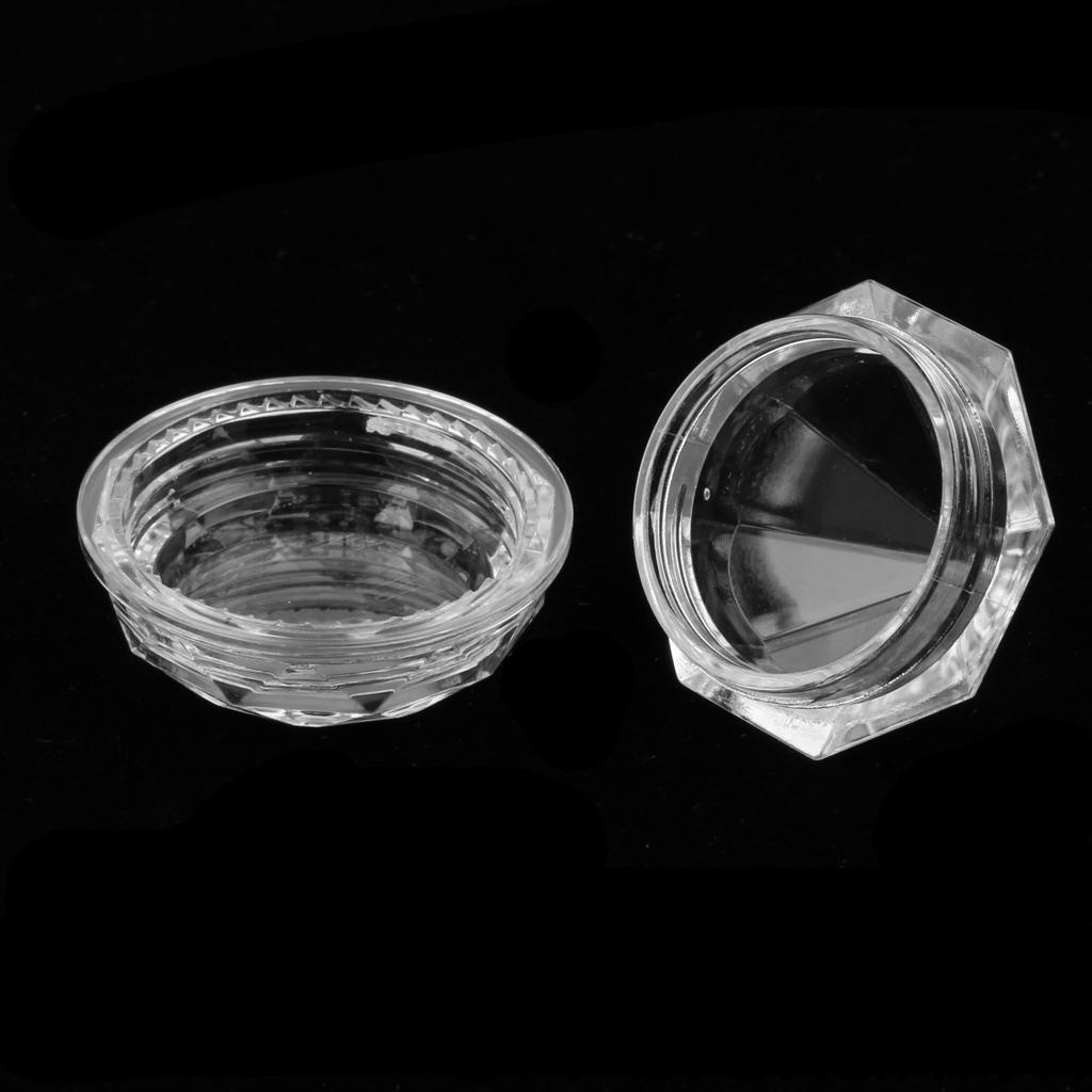 Set 10 Hộp Thiếc Rỗng Trong Suốt Hình Viên Kim Cương Đựng Son Dưỡng Môi 5g