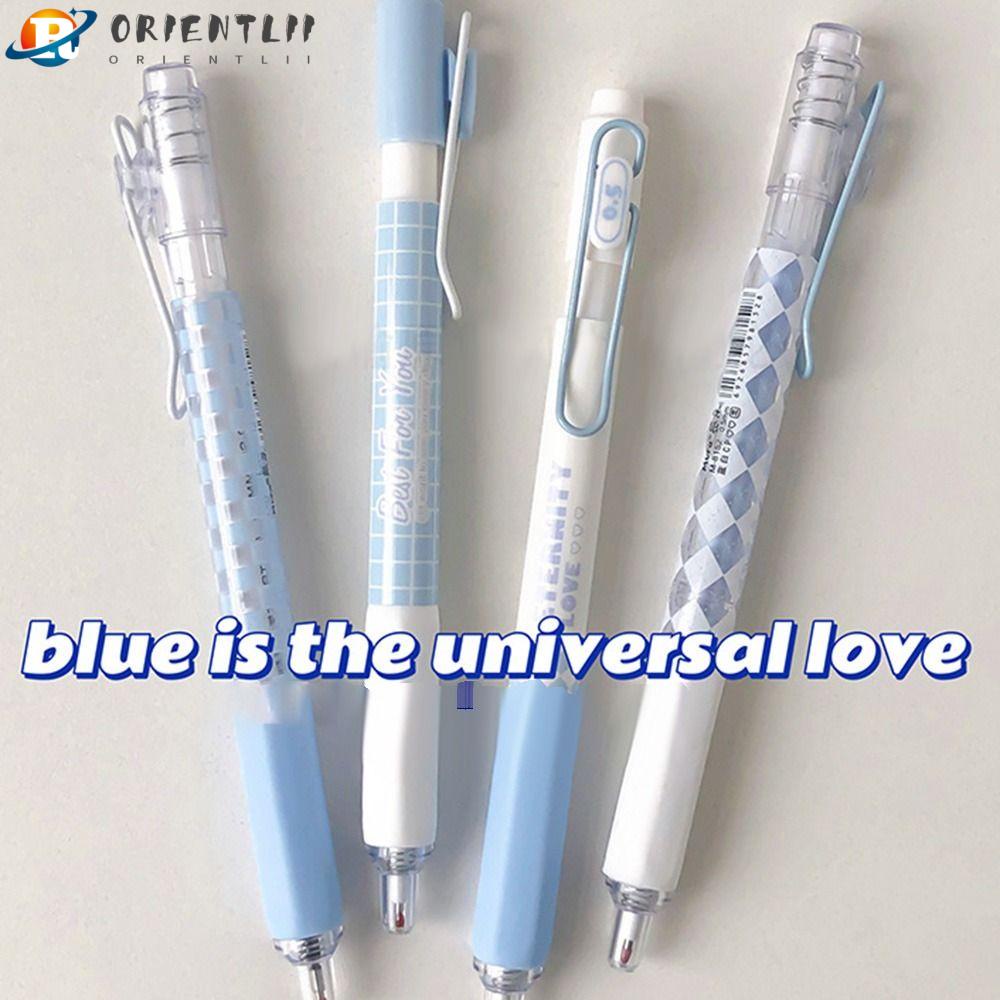 ORIENTLII Set 4 Bút Mực Gel Họa Tiết Hoạt Hình Dễ Thương