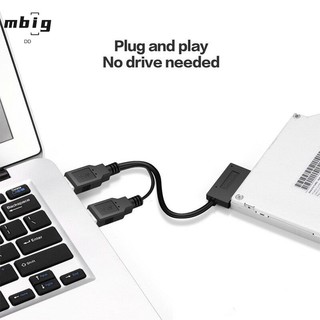Cáp mở rộng usb 2.0 sang 6 + 7 13pin sata cho laptop cd-rom dvd-rom