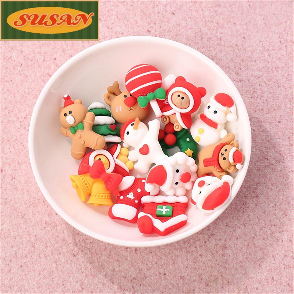 SUSANS Set 10 Phụ Kiện Kẹp Tóc Chủ Đề Giáng Sinh Đáng Yêu