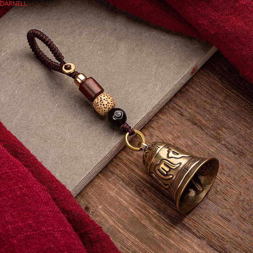 DARNELL Móc Khóa Xe Hơi May Mắn Bằng Đồng Thau Cổ Điển