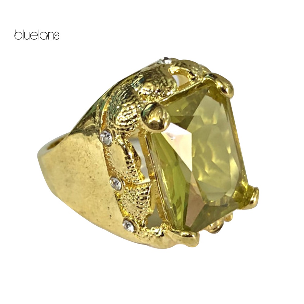 Nhẫn Đính Hôn Unisex Mặt Giả Cắt Lớn Tuyệt Đẹp