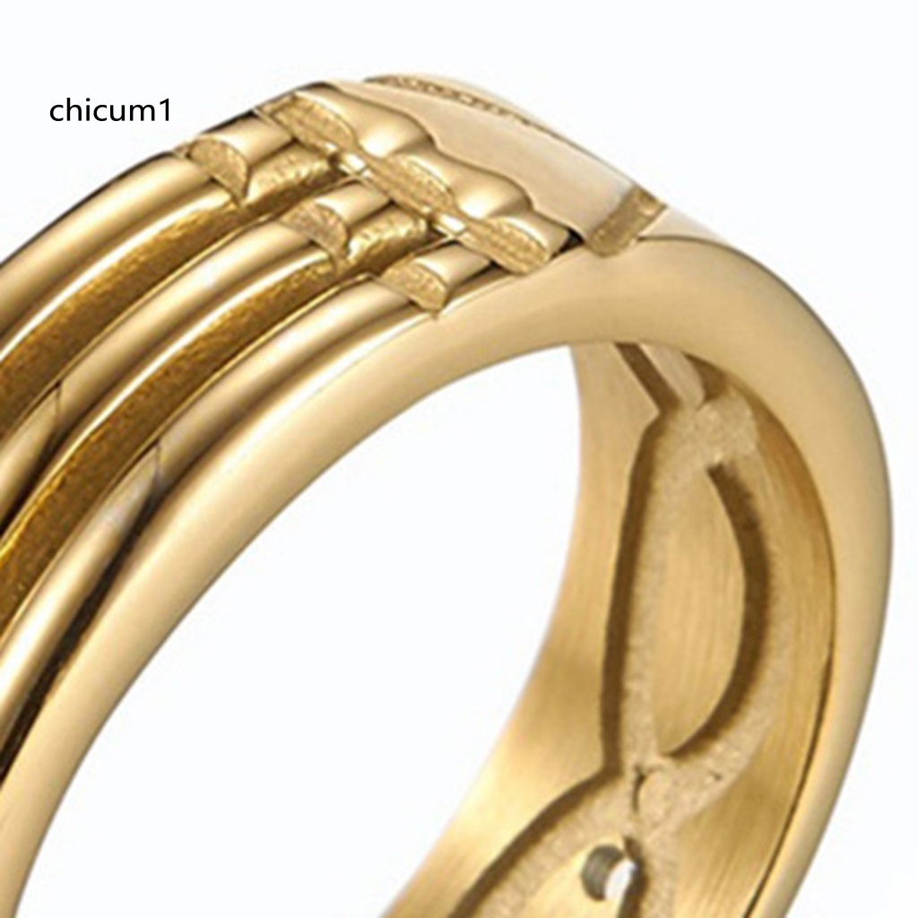 Nhẫn Mạ Điện Đơn Giản Sáng Bóng Hợp Thời Trang Cho Nam