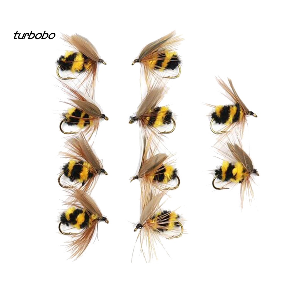 Set 10 Mồi Giả Nhử Cá Bằng Nhựa Gắn Kèm Móc Câu Tiện Dụng