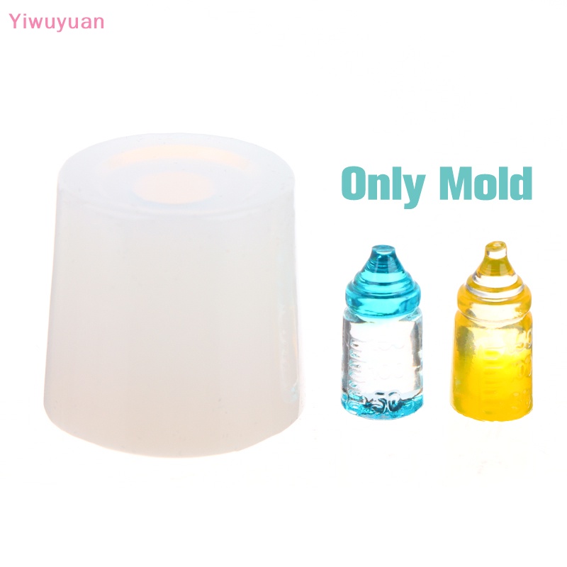 < Yiwuyuan > Khuôn Silicon Mini 1: 12 Làm Bình Sữa Trang Trí Nhà Búp Bê DIY (Chỉ Có Khuôn)