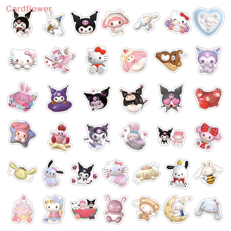 Bộ 60 / 120 Miếng Dán 3D Chống Thấm Nước Hình Kuromi My Melody Dễ Thương