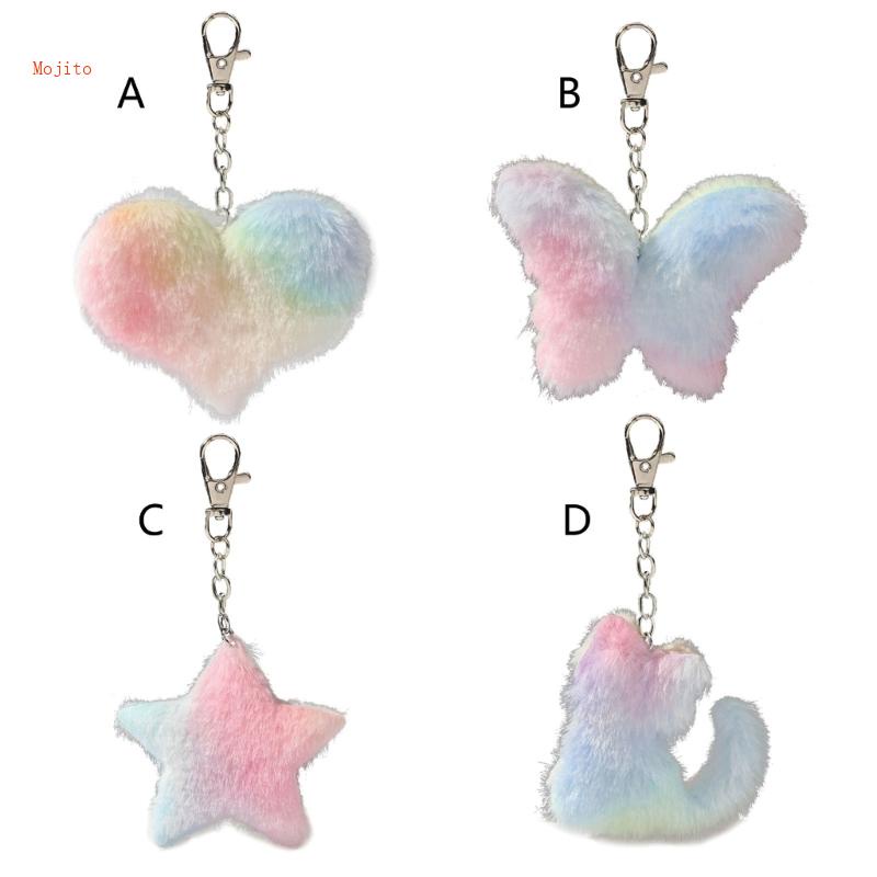 Móc Khóa Hình Mèo Mojito Lông Xù Đáng Yêu