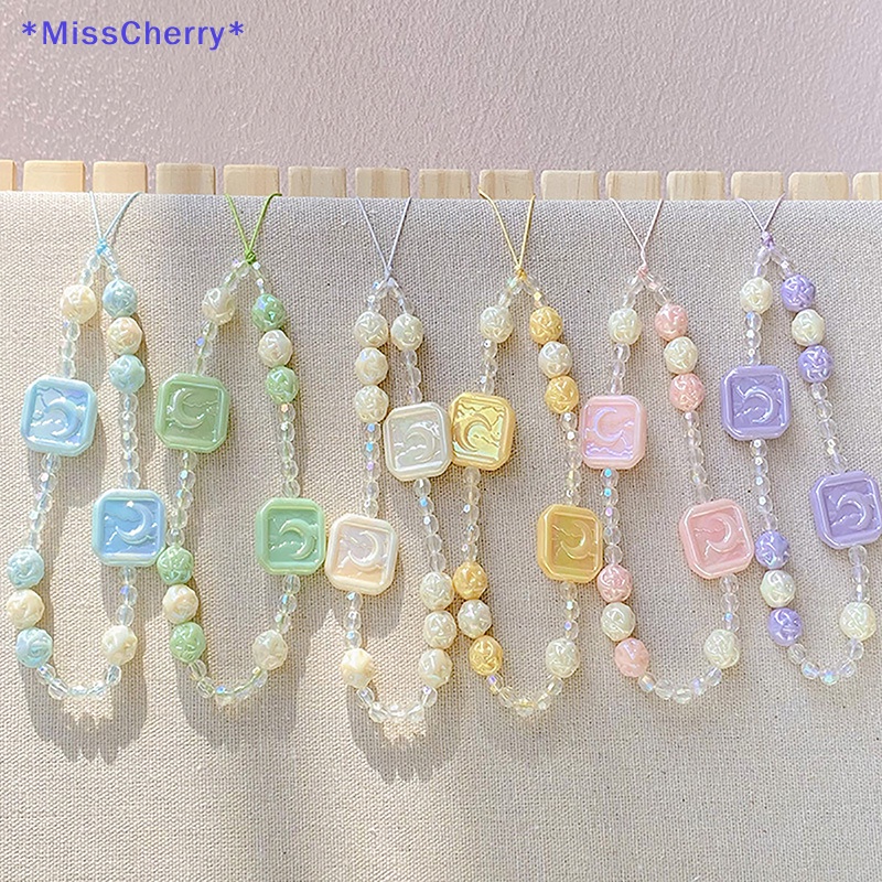 Mchy > Dây Đeo Điện Thoại Acrylic Hoạt Hình Hạt Ngọc Trai Quyến Rũ Thời Trang Nữ Tính Chống Thất Lạc