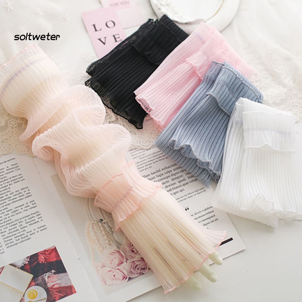 1 Đôi Găng Tay Chống Tia UV Thấm Hút Mồ Hôi Màu Sắc Đơn Giản Tiện Dụng