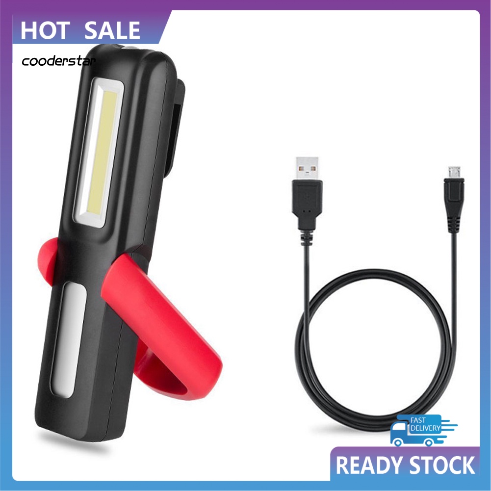 Bộ Đèn Pin LED COB Từ Tính Sạc USB Mang Đi Tiện Dụng