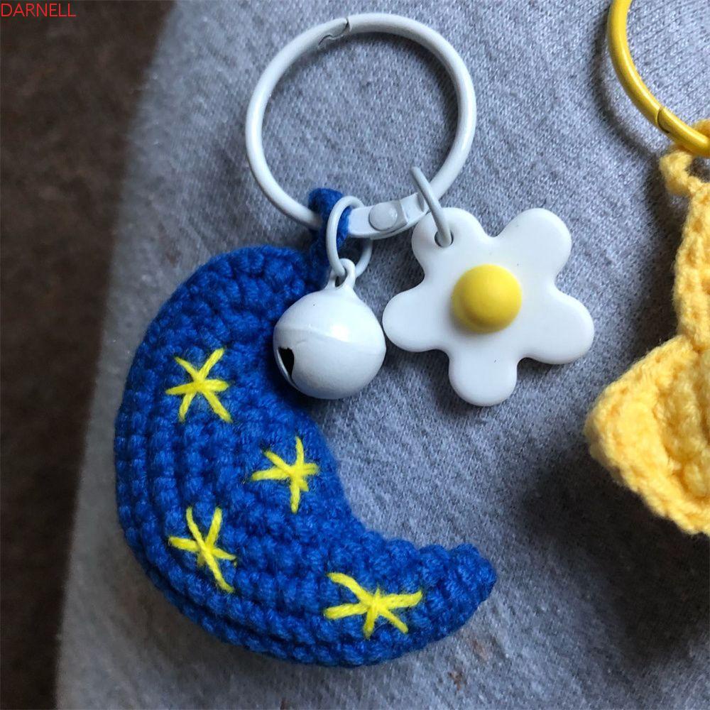 DARNELL Móc Khóa Trang Trí Ba Lô Dệt Tay Dễ Thương