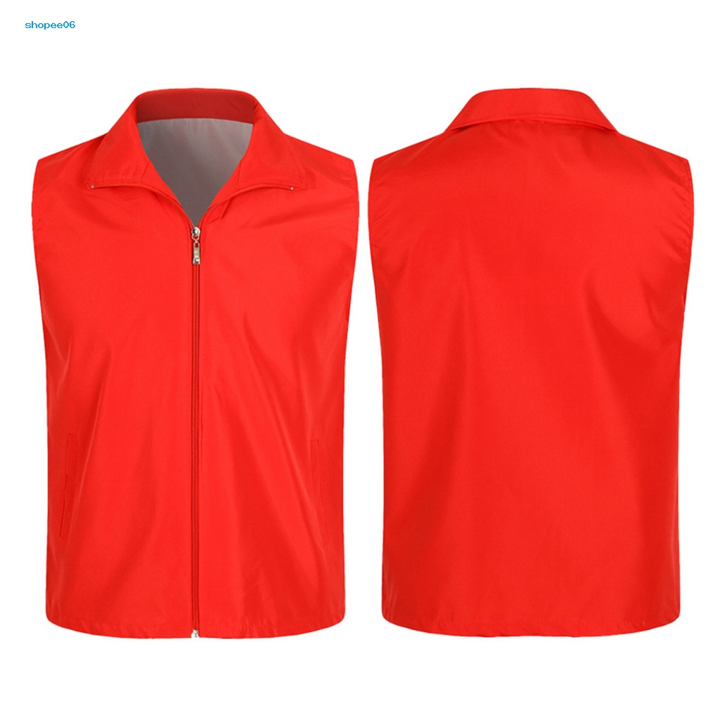 Áo Vest Lưới PEMG PEMG Sát Nách Có Khóa Kéo Màu Sắc Tươi Sáng Phù Hợp Cho Hoạt Động Ngoài Trời