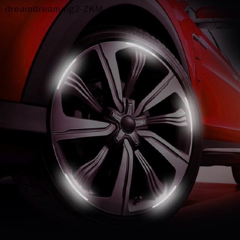 [Dreaming] Bộ 20 Miếng Dán Phản Quang Trang Trí Trục Bánh Xe Hơi / Xe Máy [zkm]