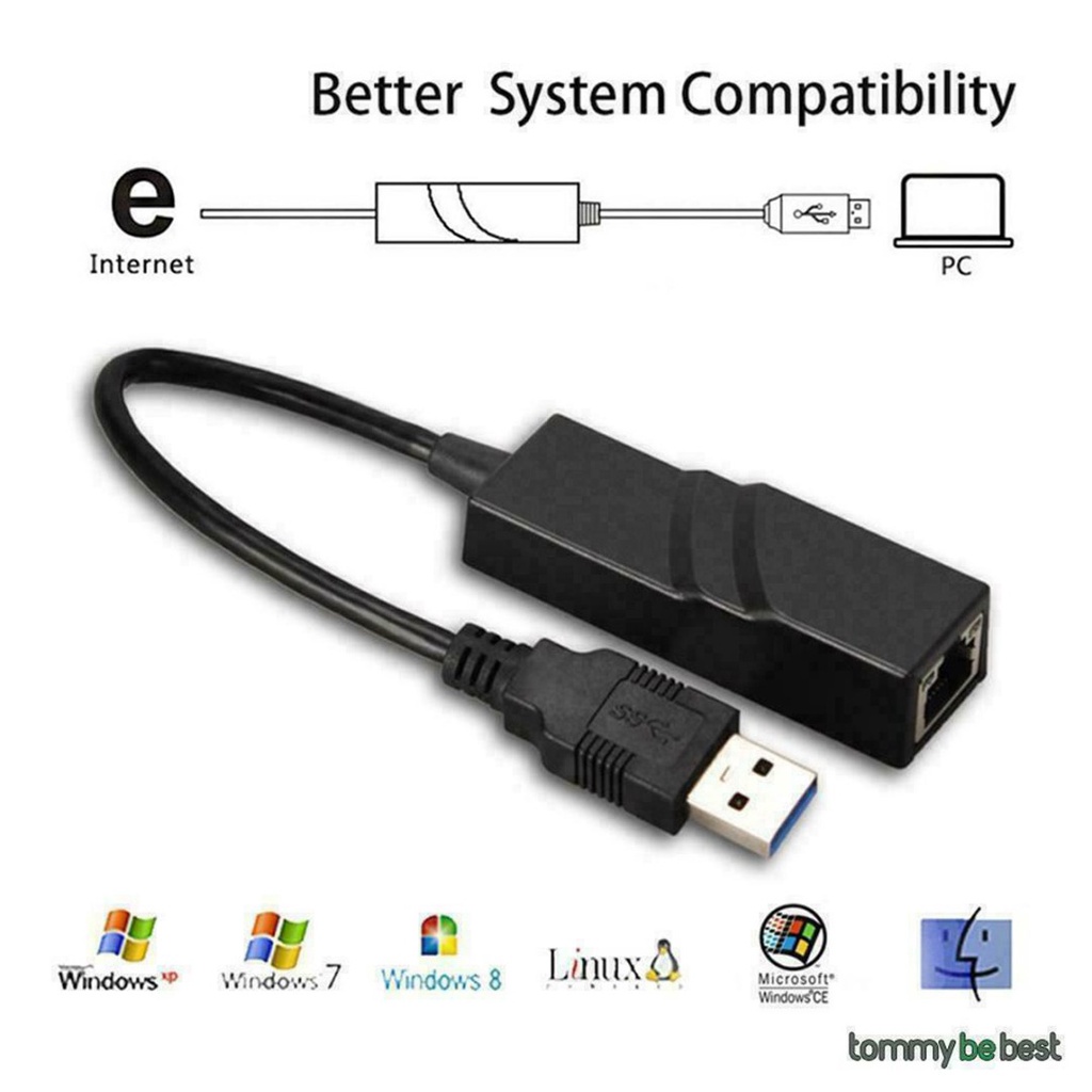 Cáp chuyển đổi usb 3.0 sang ethernet lan internet adapter đầu nối gigabit