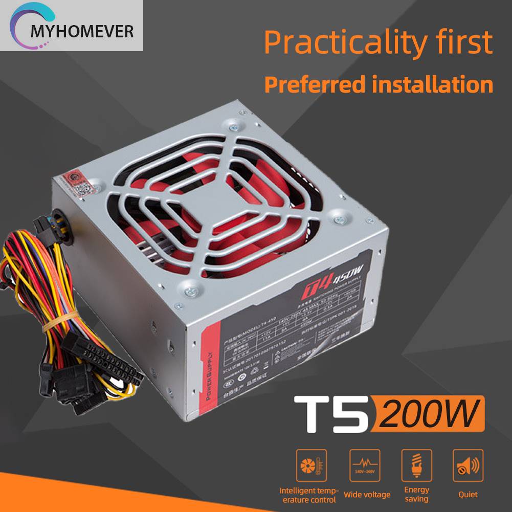 Nguồn ĐiệN 200W ATX 450W 4Pin 2 SATA Cho MáY TíNh