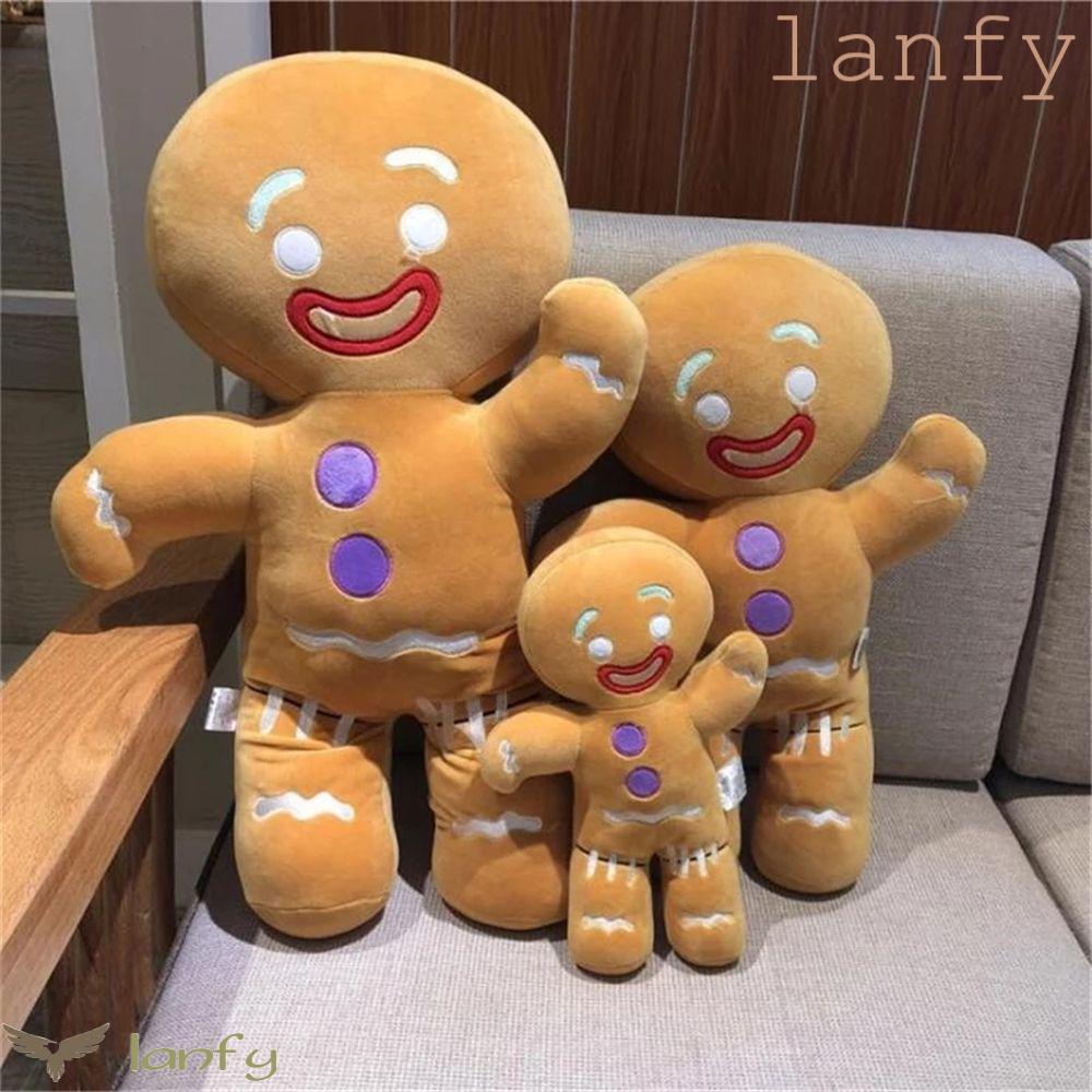 Búp Bê Nhồi Bông Hình Bánh Gừng Dễ Thương Trang Trí Phòng Ngủ Cho Bé