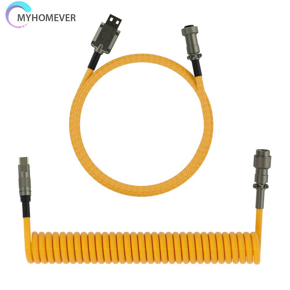 Dây Lò Xo Nối Dài 1.5m Chuyển Đổi Type C Sang USB