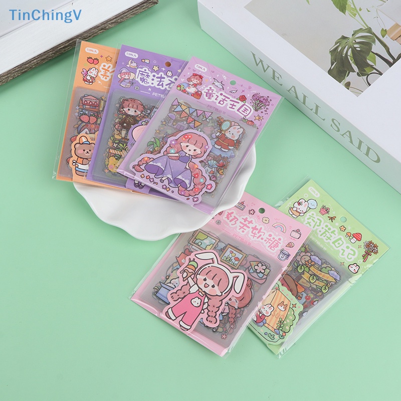 Bộ 20 Tấm Sticker Dán Trang Trí Hình Động Vật Hoạt Hình Dễ Thương