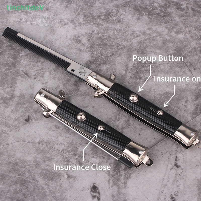 Lược Gấp Tự Động Chải Râu Bỏ Túi Tiện Dụng