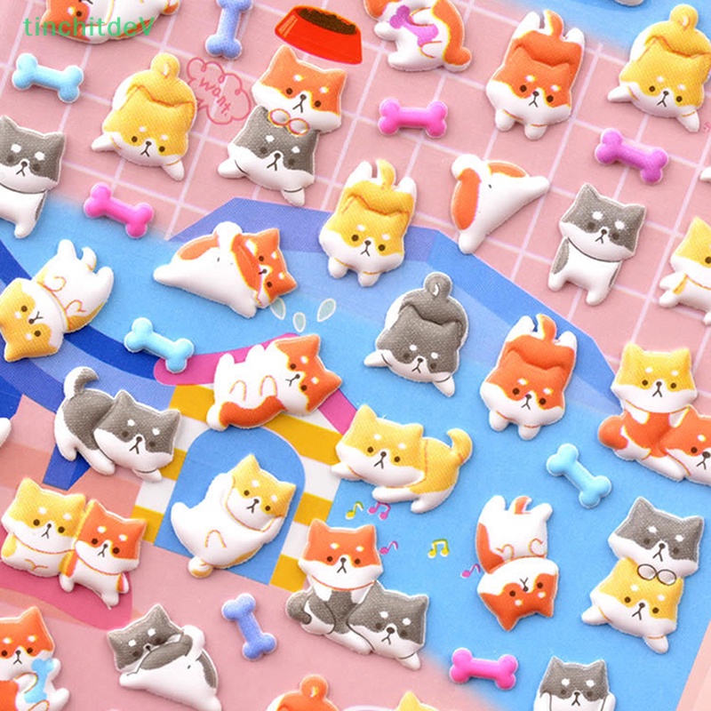 Sticker Dán Trang Trí Nhật Ký Hình Chim Cánh Cụt / Gấu Trúc / Chim Cánh Cụt