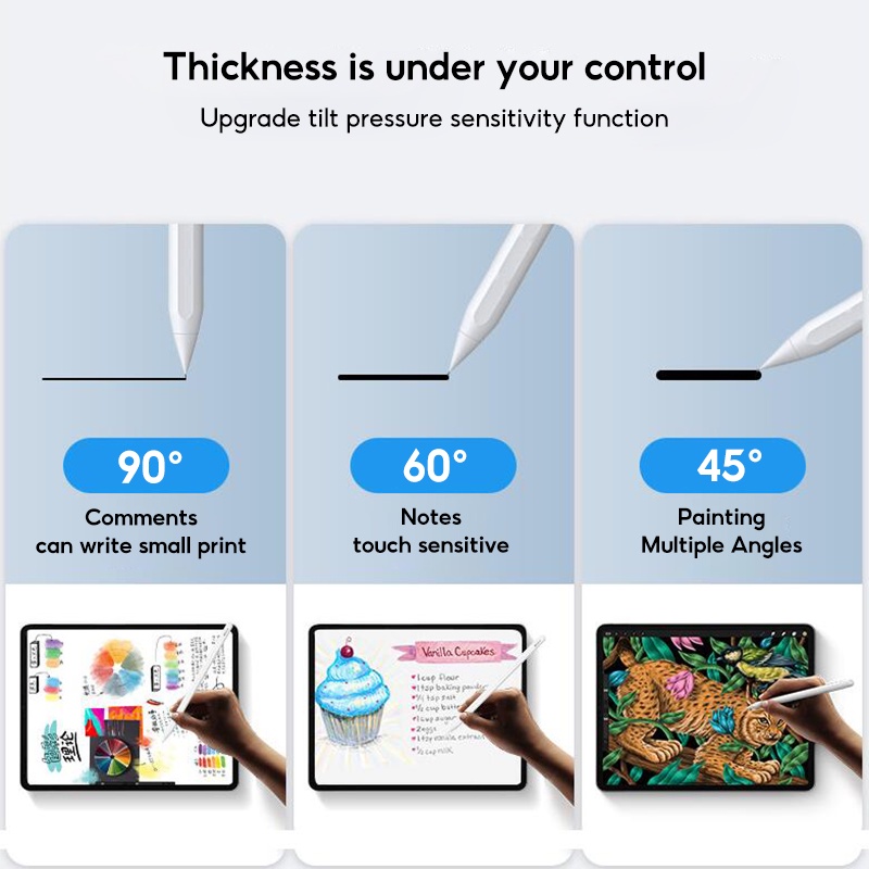 TBTIC Đầu Thay Thế Bằng Kim Loại Trong Suốt Cho Bút Cảm Ứng Apple Pencil Thế Hệ 1 2 iPad 5.0 6.0 7.0