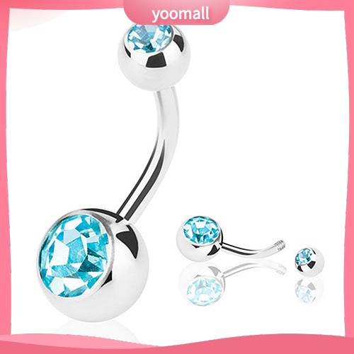 Set 15 Khuyên Rốn Unisex Đính Đá Cá Tính