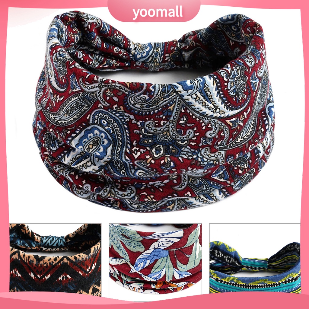 Băng Đô Thể Thao Thấm Hút Mồ Hôi Phong Cách Bohemia