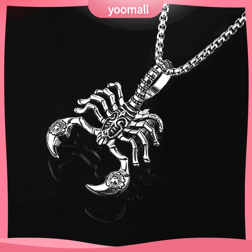Vòng cổ Hợp Kim Cứng Mặt Hình Bọ Cạp Rỗng Unisex