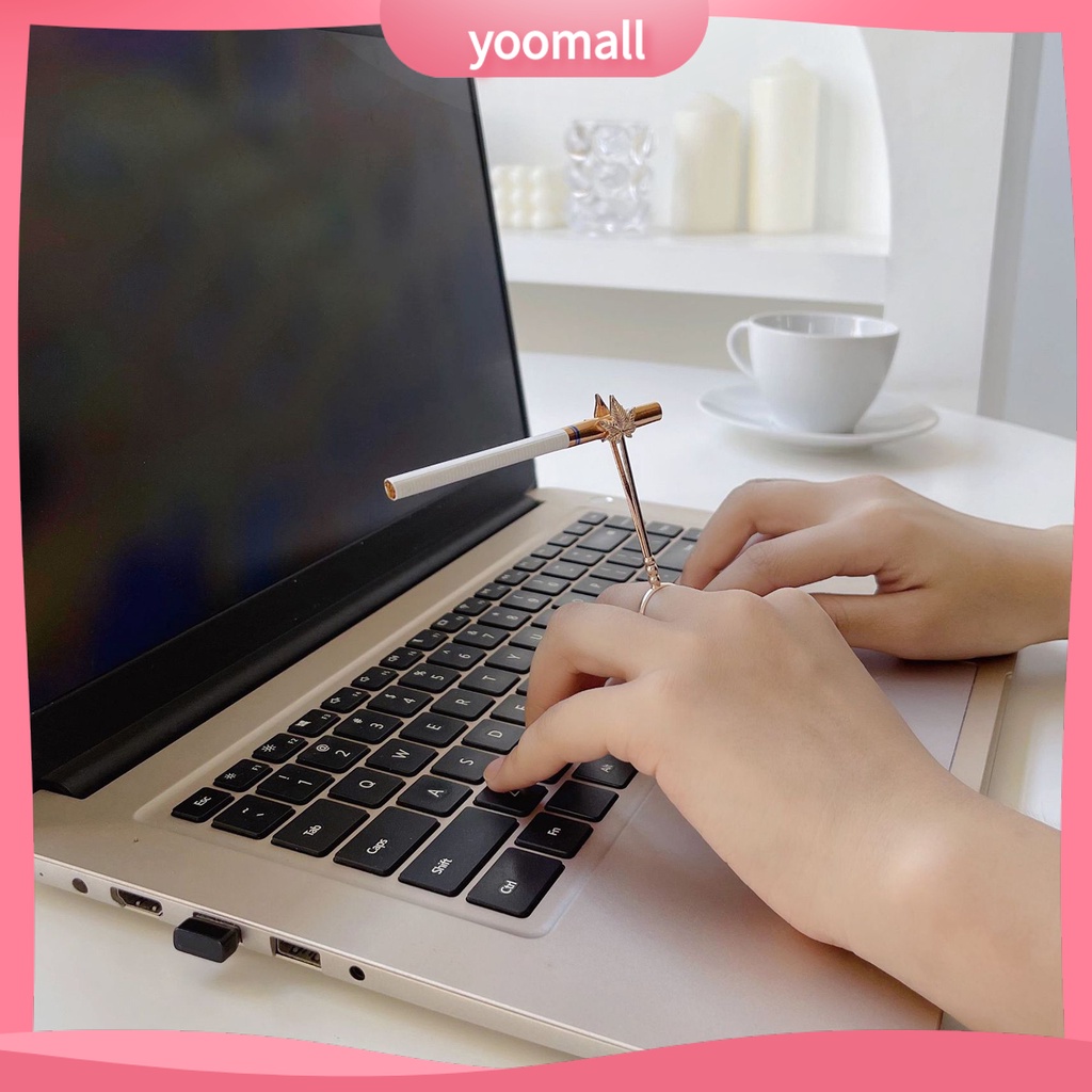 [YM] Nhẫn Đeo Ngón Tay Bằng Đồng Trơn Hình Lá Phong Thông Dụng Cho Người Lớn