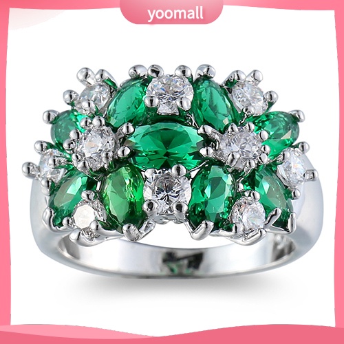 Nhẫn Mạ Bạc 925 Đính Đá Thời Trang Dành Cho Nữ