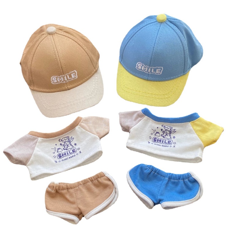 Bộ Quần Áo Thể Thao Cotton Mùa Hè Cho Búp Bê 20cm