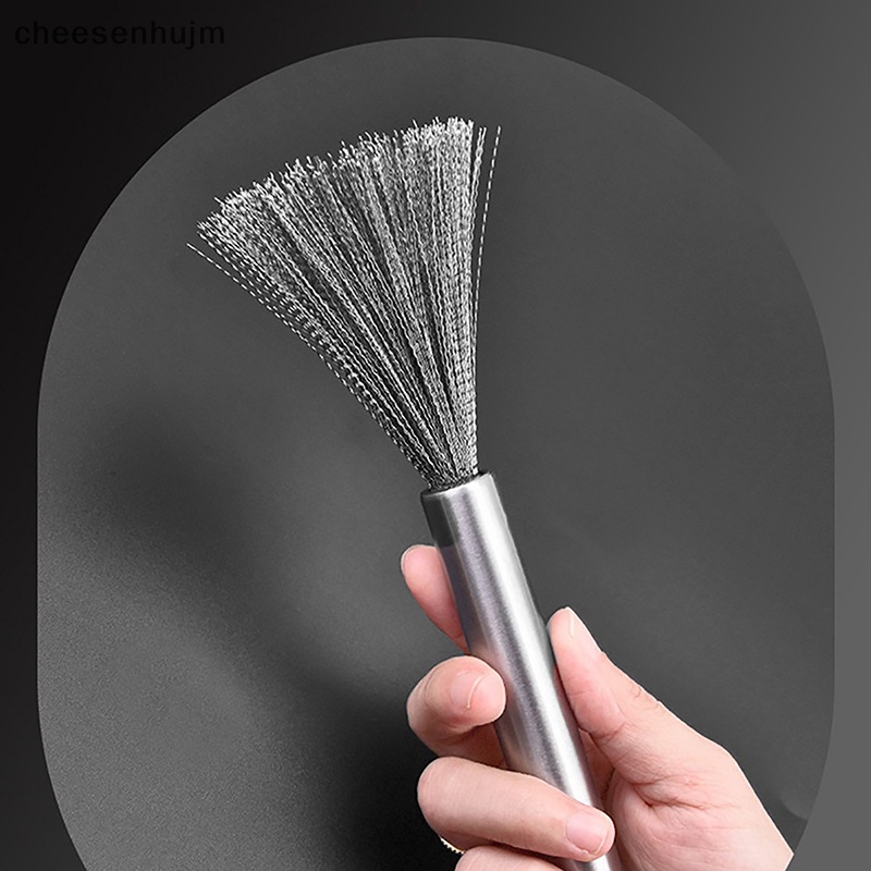 Cọ Chà Rửa Chén Dĩa Bằng Thép Không Gỉ Tay Cầm Dài Tiện Dụng