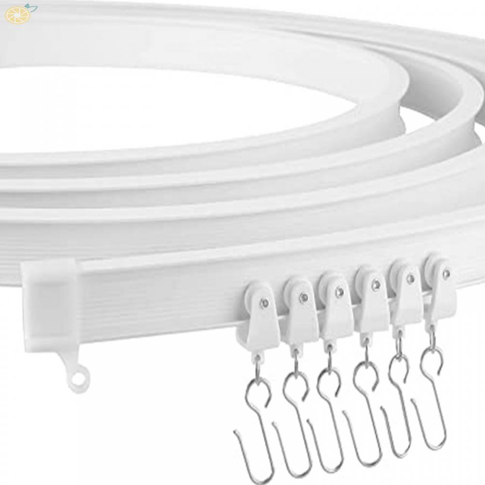 【VARSTR】Curtain Track 3 Meters Bendable Flexible Kit PVC And Alloy Ceiling Track