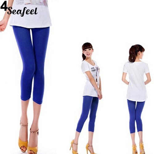 Quần Lửng Ôm Dáng Màu Sắc Kẹo Ngọt Dành Cho Nữ Tập Yoga Chạy Bộ