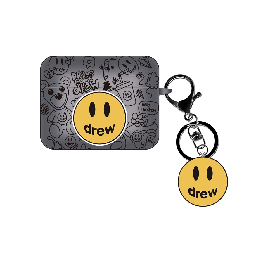 Vỏ Bảo Vệ Hộp Sạc Tai Nghe AirPods Pro2 AirPods Pro AirPods 3 gen3 AirPods 2 Cartoon drew house Smile Bằng Silicon Họa Tiết Ngôi Nhà Vẽ Cười