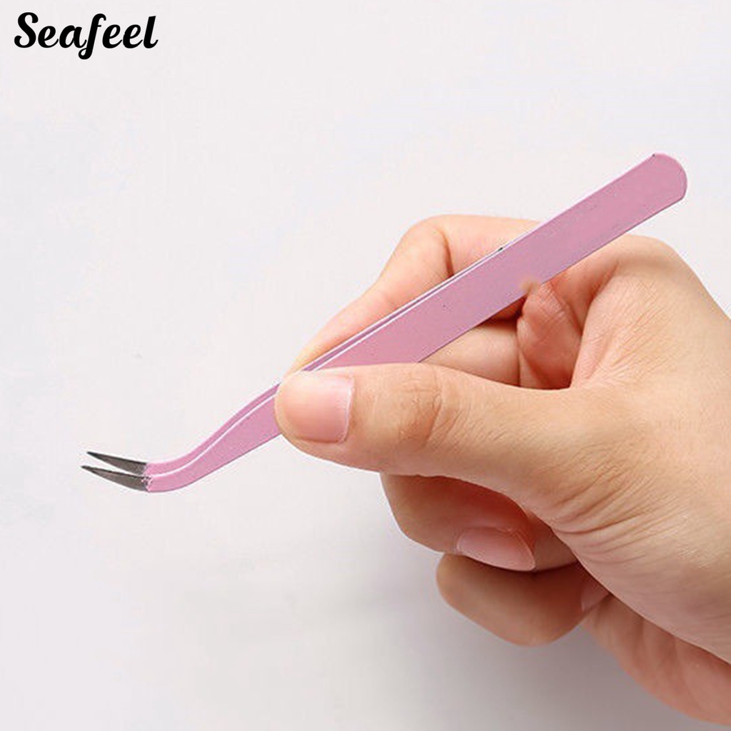 Set 2 Nhíp Kim Loại Uốn Cong Làm Móng Đa Năng DIY