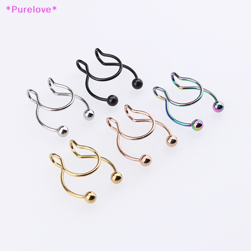 Khuyên Mũi Đính Đá Quý Không Cần Khoan Lỗ Mới