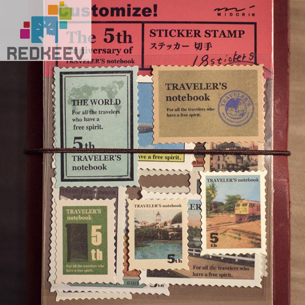 Bộ 4 Miếng Dán Trang Trí Tự Dính Kiểu Vintage Dễ Thương