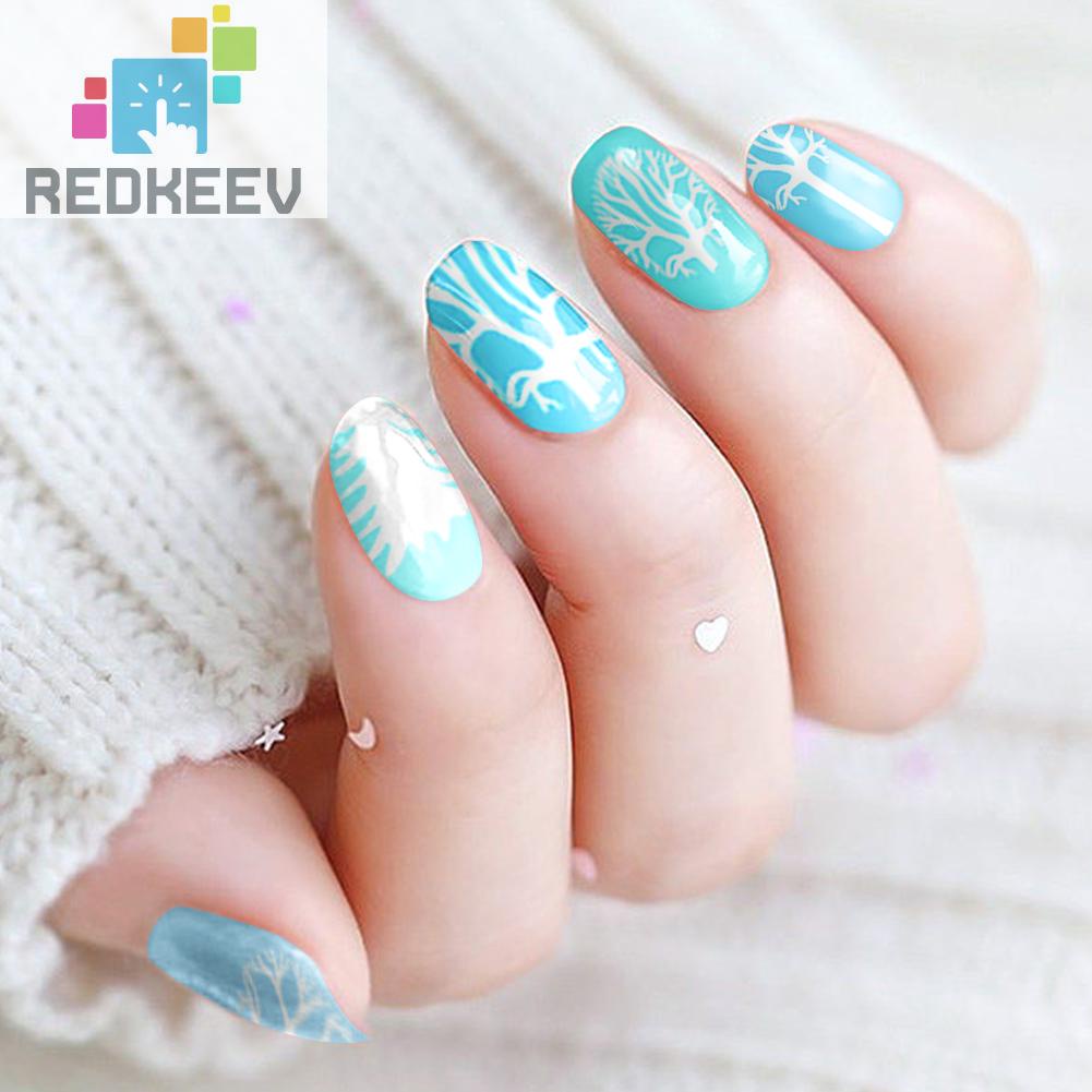 Bộ 12 Miếng Dán Trang Trí Móng Tay Họa Tiết Hoạt Hình Dễ Sử Dụng DIY