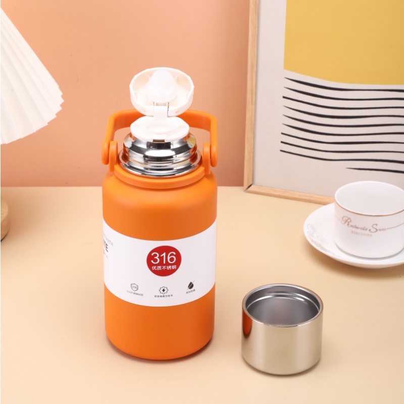 Bình Nước Giữ Nhiệt Bằng Thép Không Gỉ 316 Dung Tích 1.5L Dễ Dàng Mang Theo