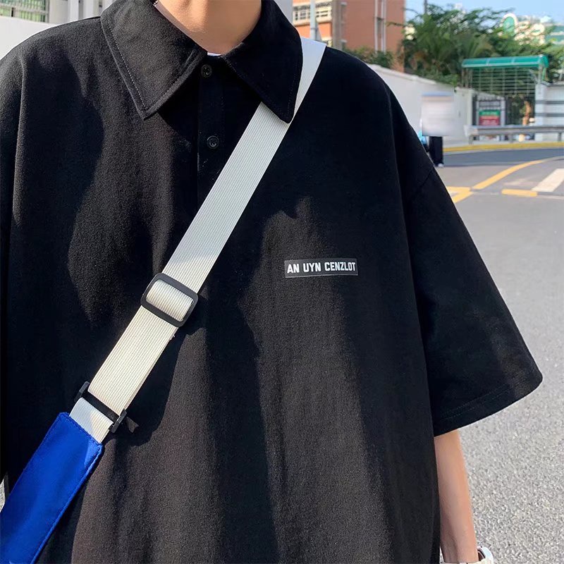 Áo Polo Cổ Bẻ Kiểu Hàn Quốc Nam, Màu Sắc Đơn Giản, Chất Liệu Cotton Thoáng Mát, Phong Cách Vintage Và Nghệ Thuật. Mẫu Áo Mới Cho Mùa Hè Này