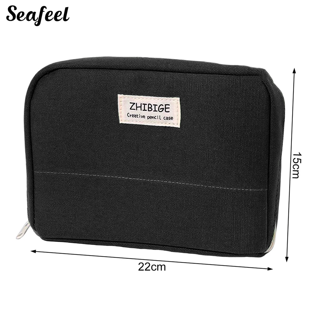 Túi Đựng Bút Sức Chứa Lớn Có Khóa Kéo Nhiều Ngăn Chống Mòn Dễ Mang Theo Cho Học Sinh