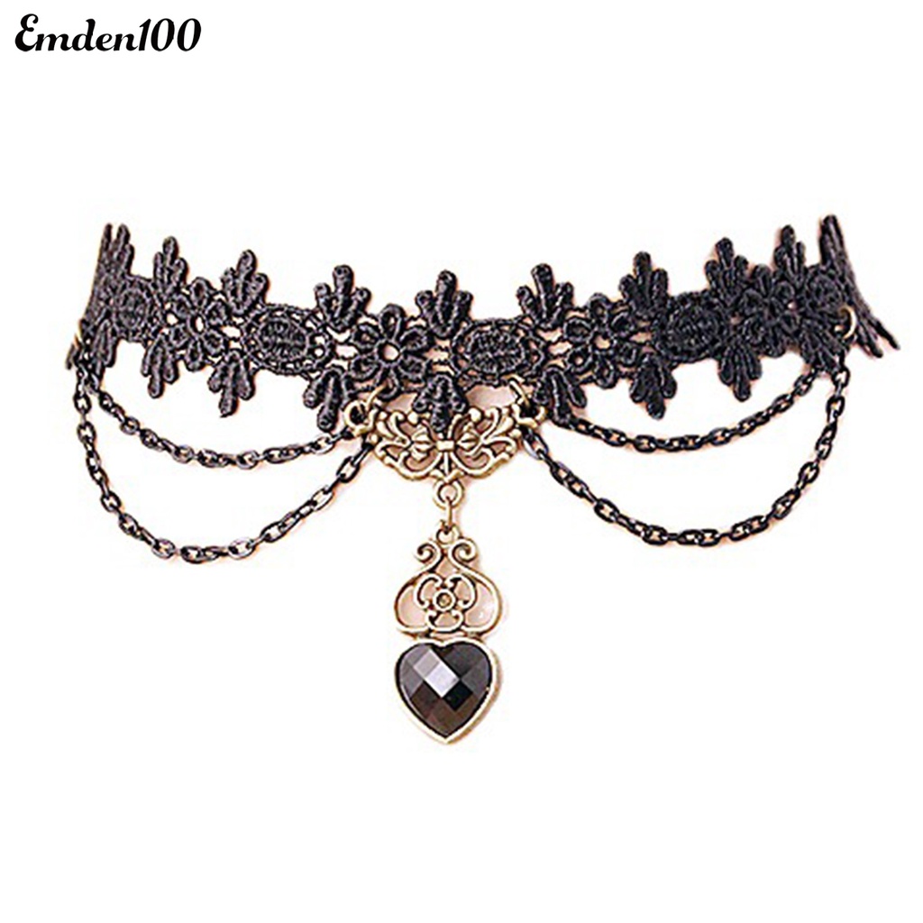 Vòng Cổ Choker Ren Màu Đen Thời Trang Cho Nữ